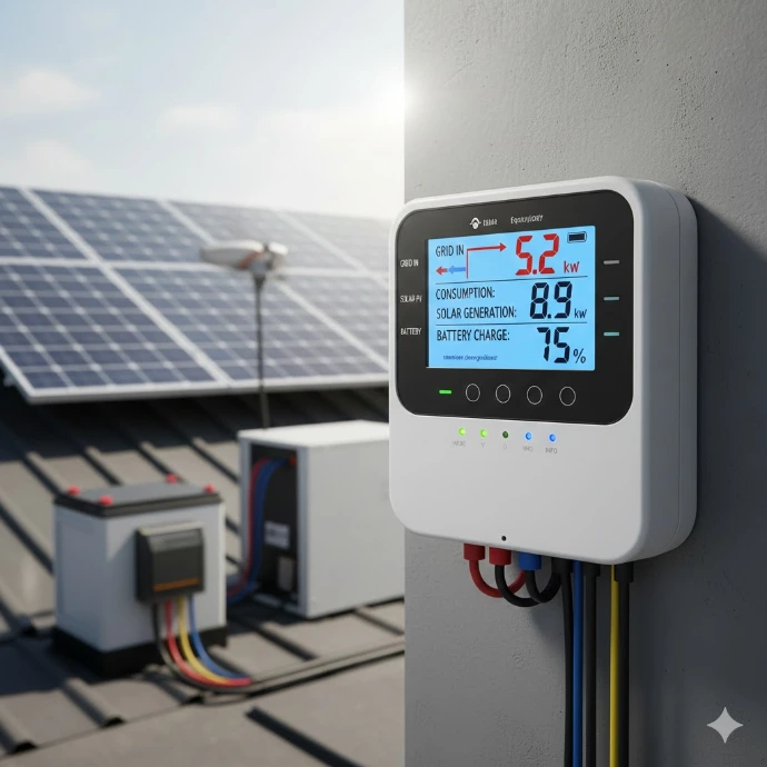 Solar and renewable energy application for Energy meter